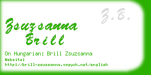 zsuzsanna brill business card